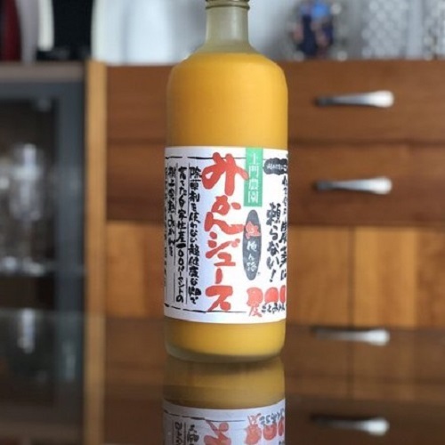 無農薬 無添加 100％ストレート 上門農園 紅俺ん路みかんジュース(720ｍｌ)